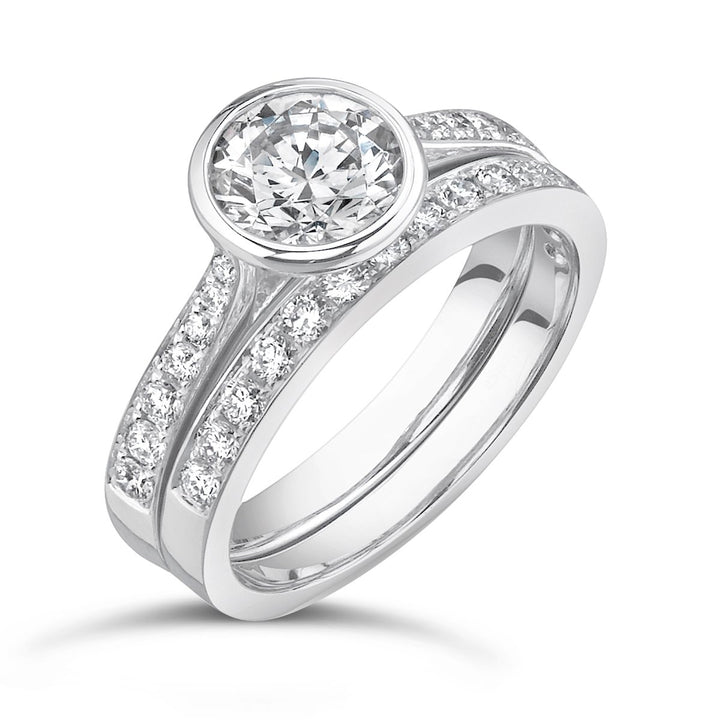 Diamond Engagement Ring Wedding Set - GR05886