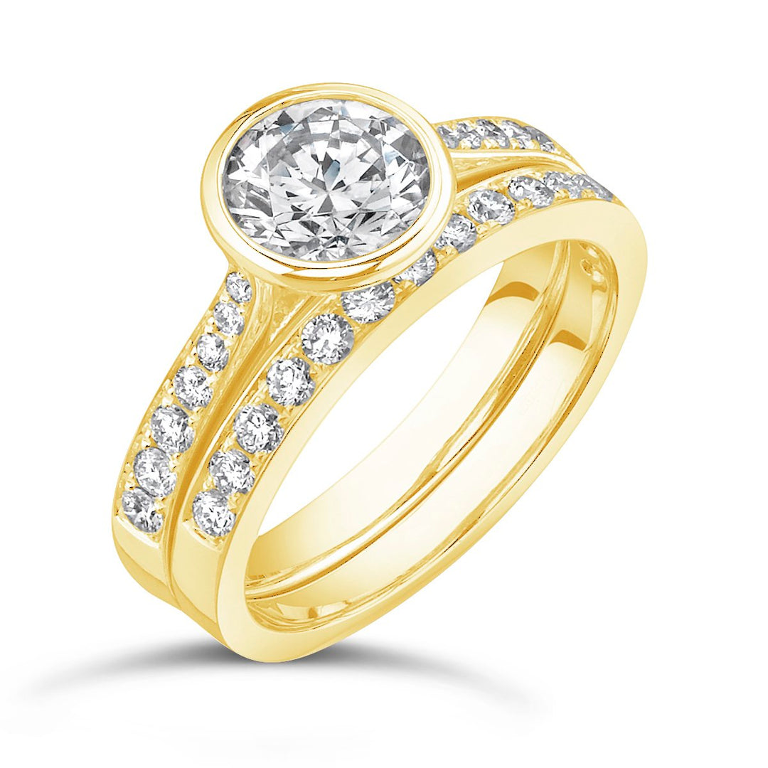 Diamond Engagement Ring Wedding Set - GR05886