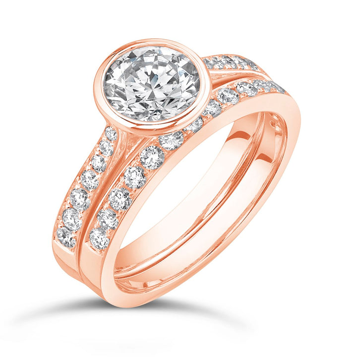 Diamond Engagement Ring Wedding Set - GR05886