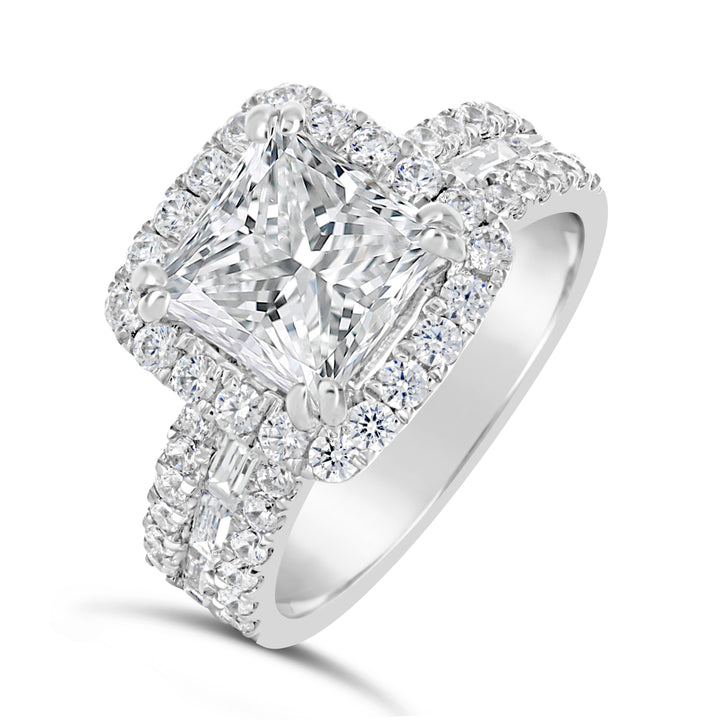Diamond Halo Engagement Ring Setting