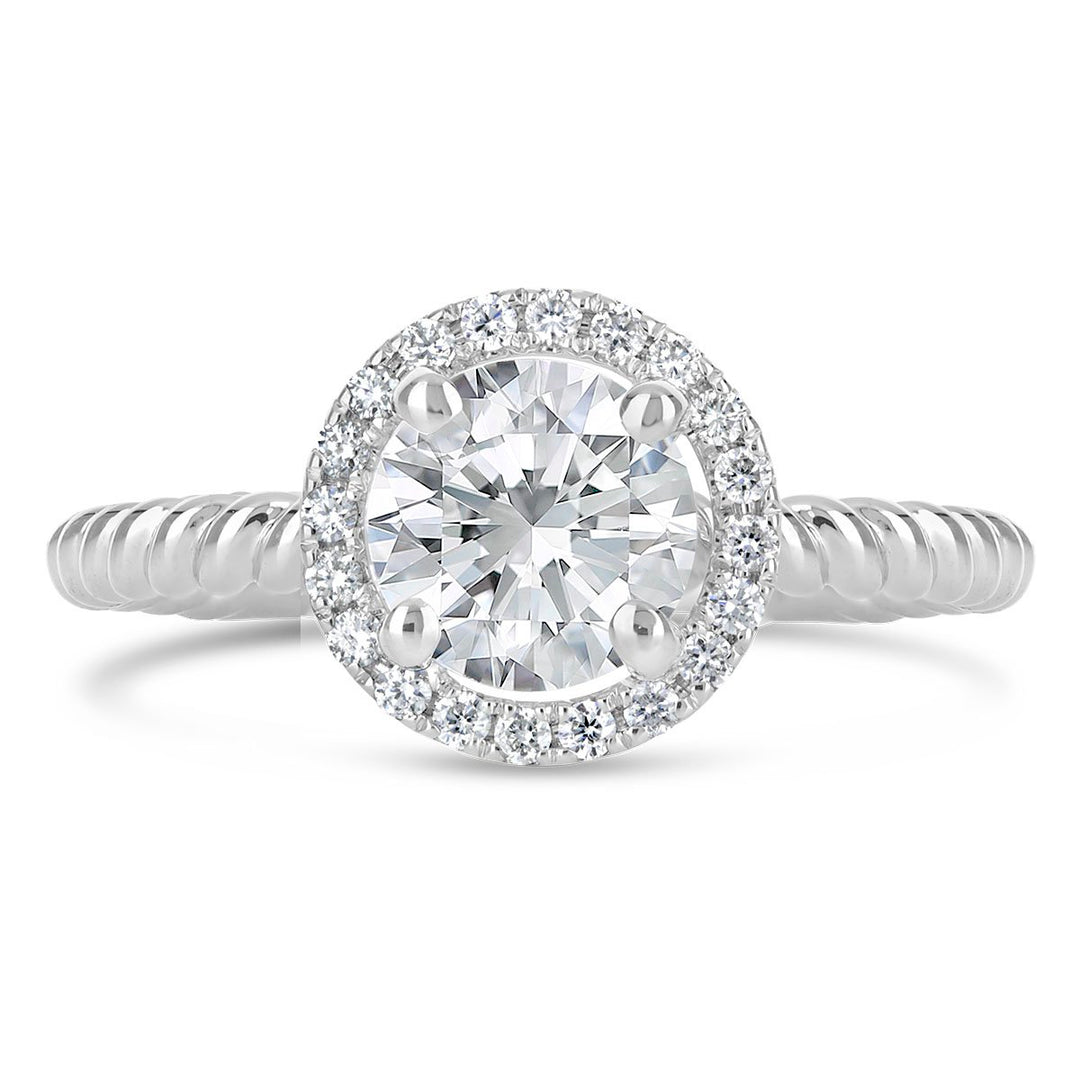 Diamond Halo Engagement Ring