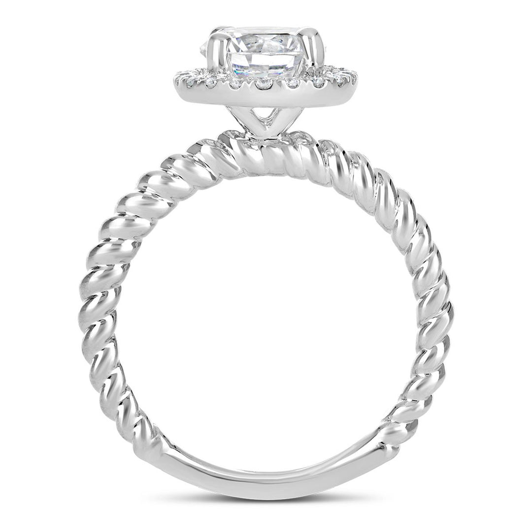 Diamond Halo Engagement Ring