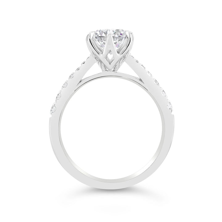 6 Prong Diamond Engagement Ring