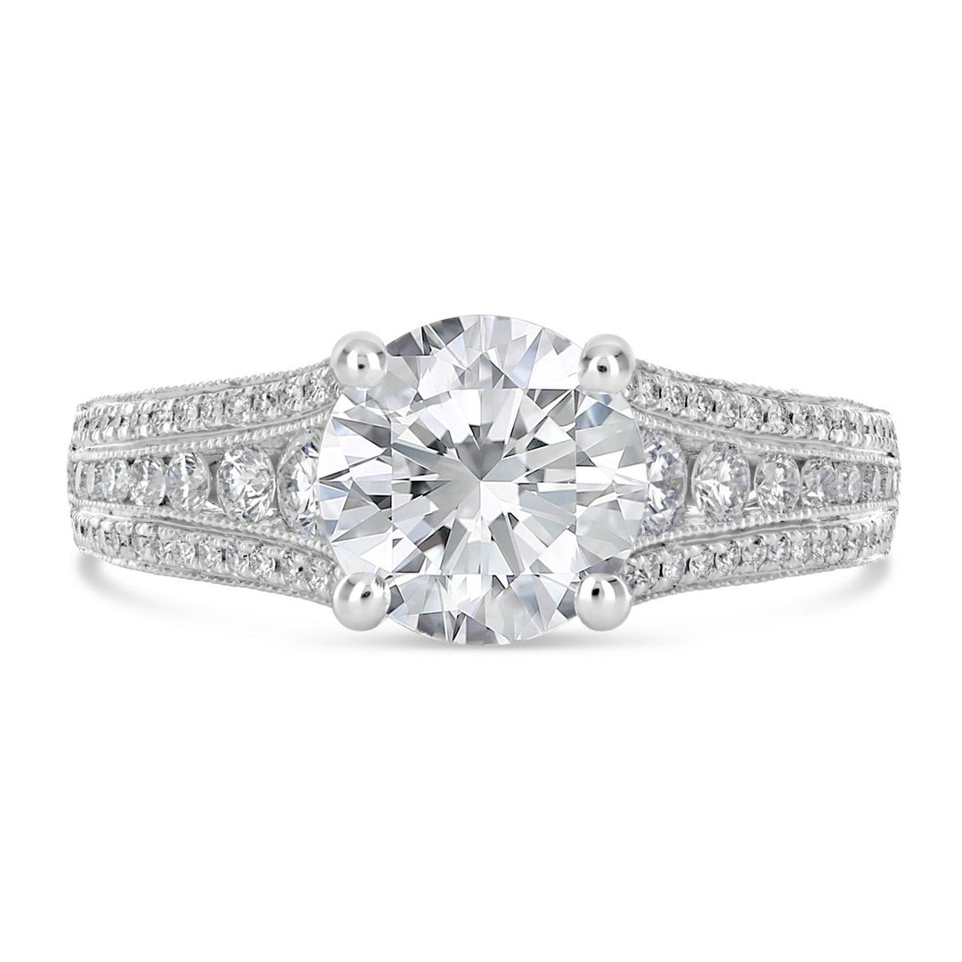 Vintage Style Diamond Engagement Ring