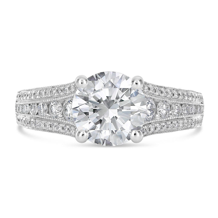Vintage Style Diamond Engagement Ring