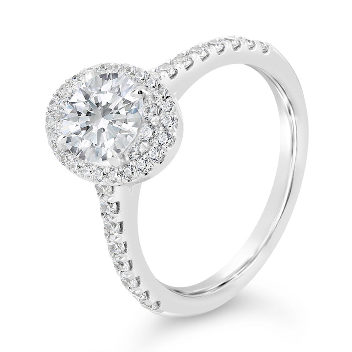 Halo Diamond Engagement Ring