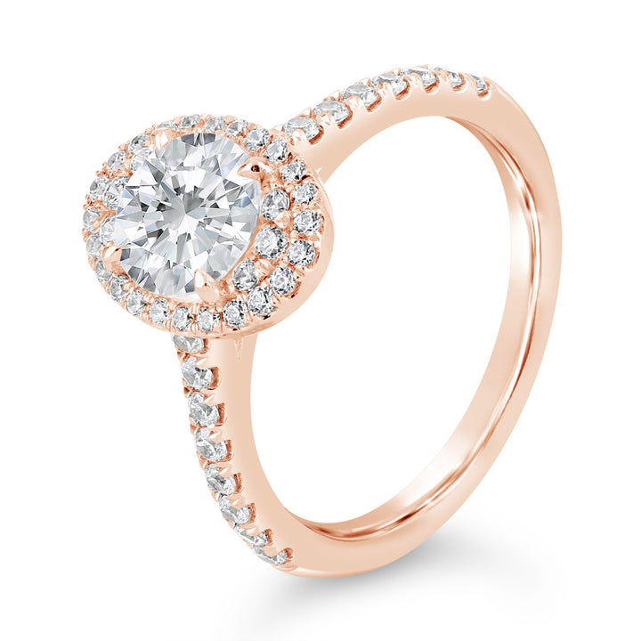 Halo Diamond Engagement Ring