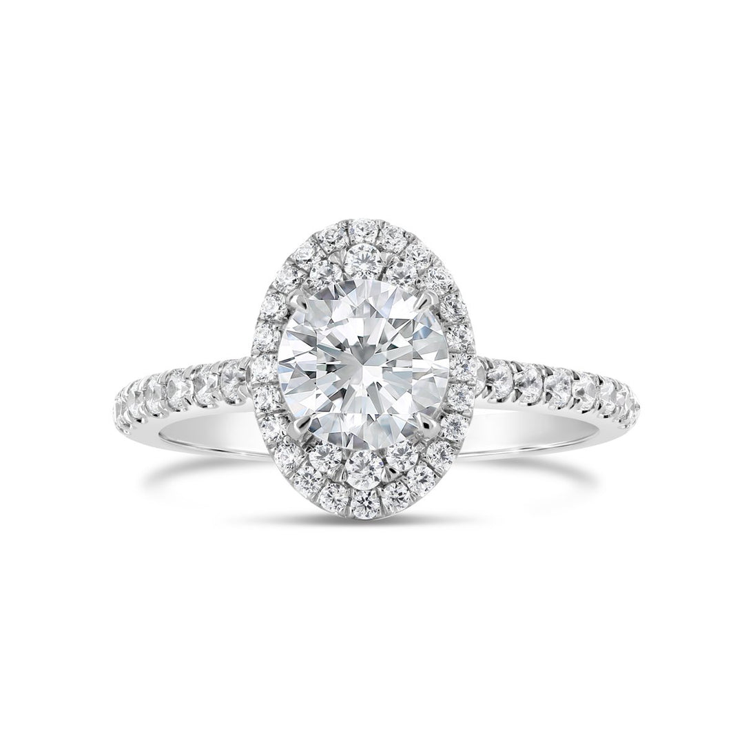 Halo Diamond Engagement Ring