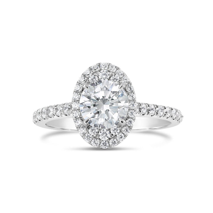 Halo Diamond Engagement Ring
