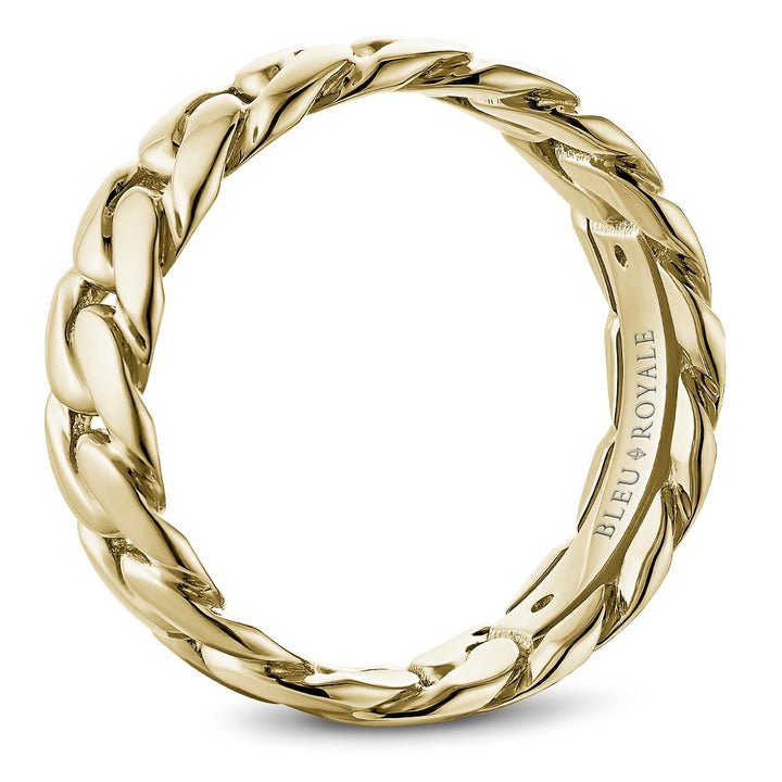 High Polish Links Men's Wedding Band - RYL-233Y8