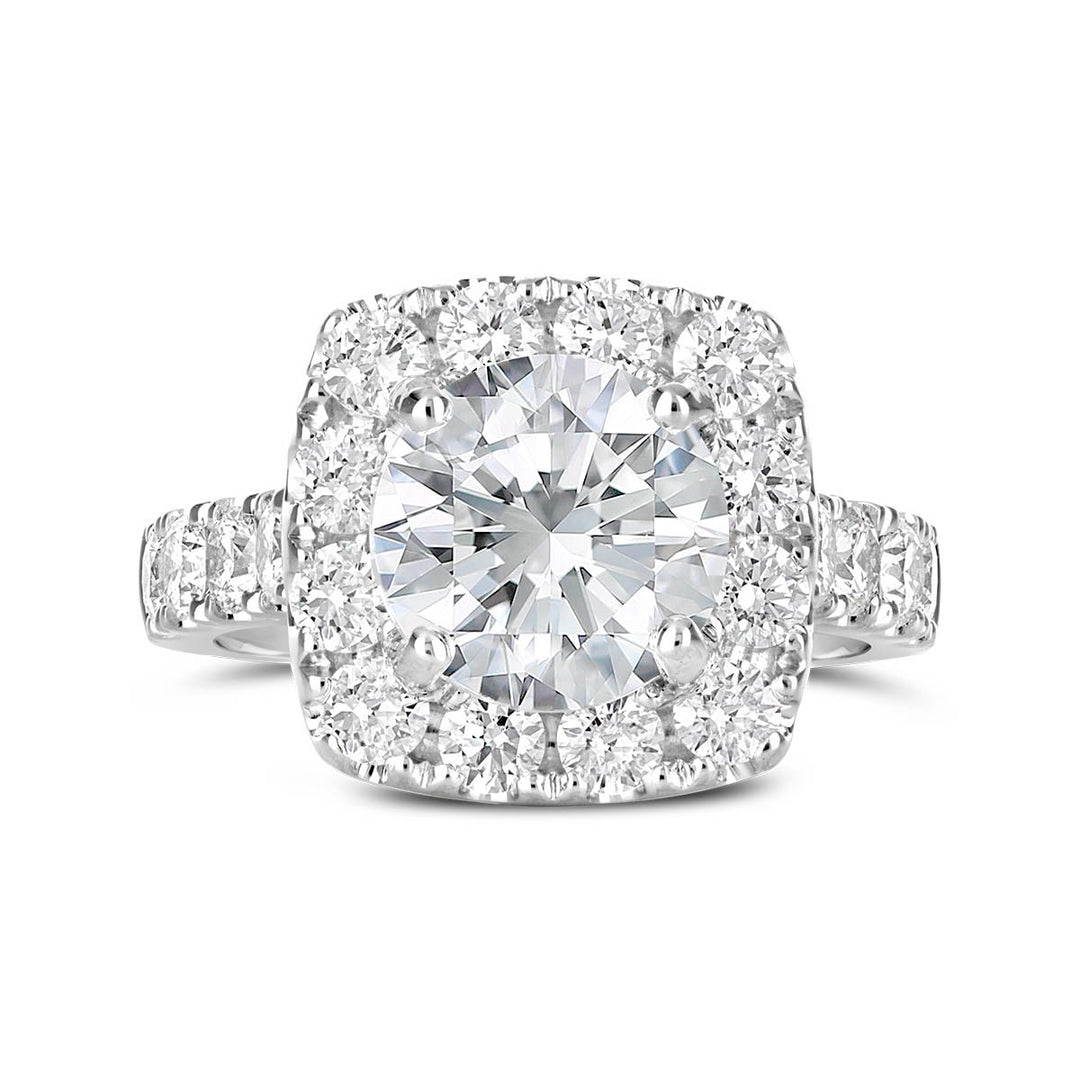 Diamond Halo Engagement Ring