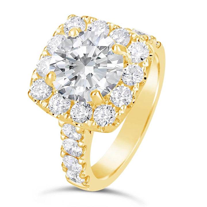 Diamond Halo Engagement Ring