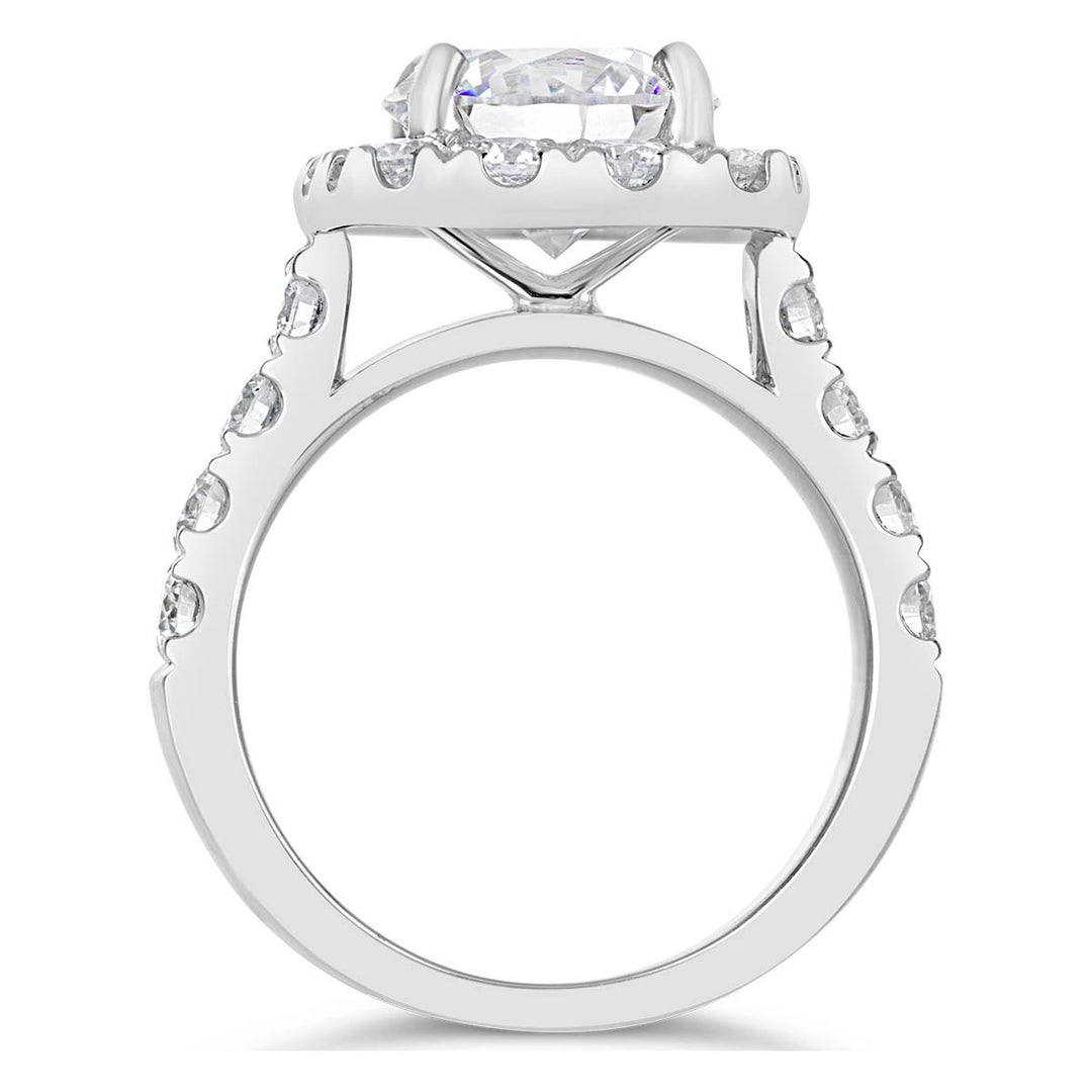 Diamond Halo Engagement Ring