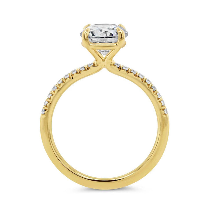 Pave Diamond Enggement Ring