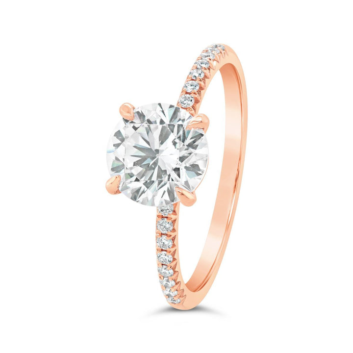 Pave Diamond Enggement Ring