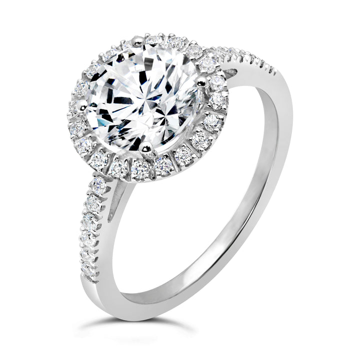 Diamond Halo Engagement Ring