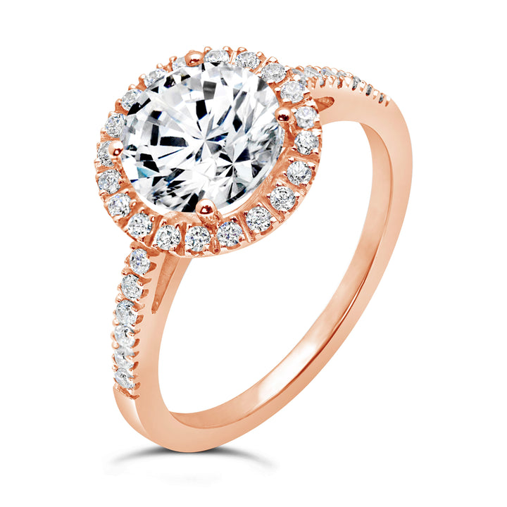 Diamond Halo Engagement Ring