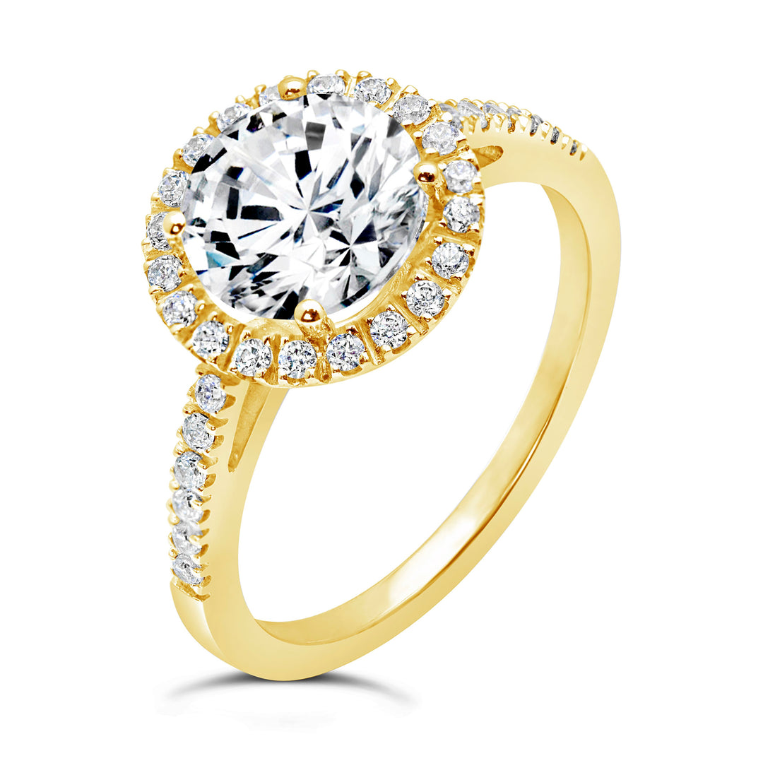 Diamond Halo Engagement Ring