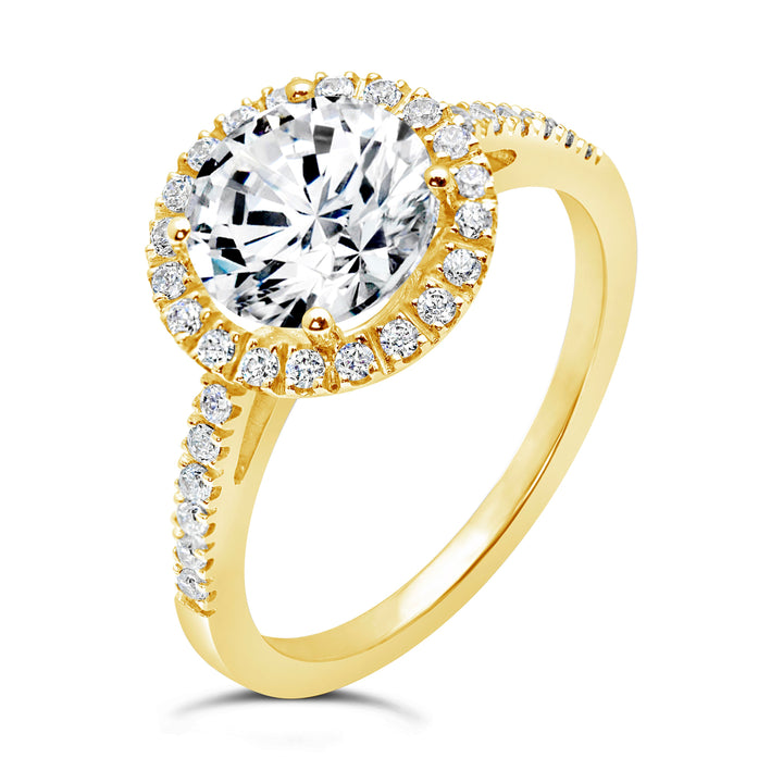 Diamond Halo Engagement Ring