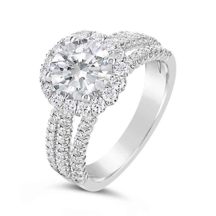 Diamond Halo Engagement Ring Colletion