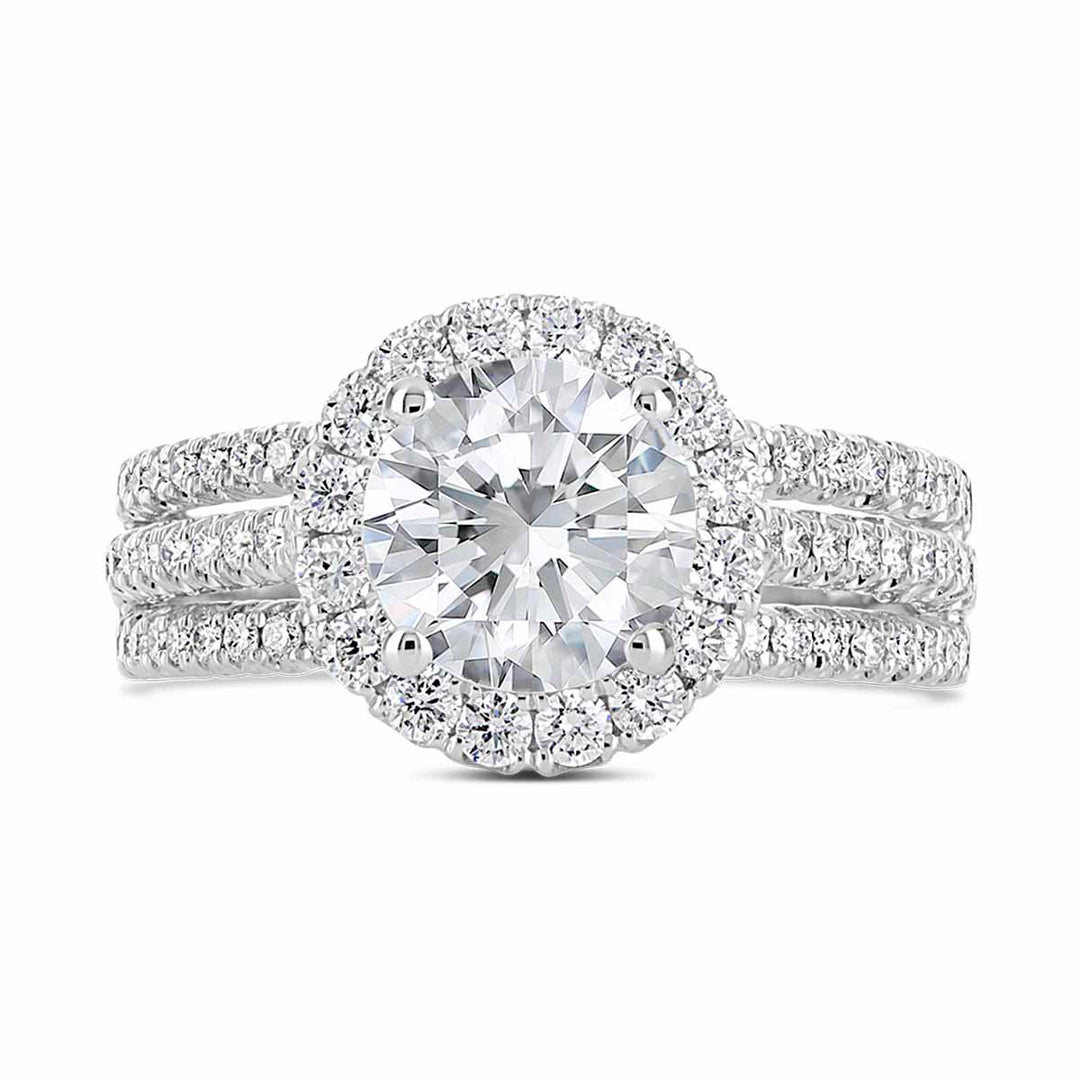 Diamond Halo Engagement Ring Colletion