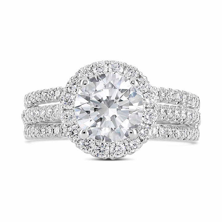 Diamond Halo Engagement Ring Colletion