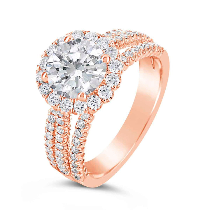 Diamond Halo Engagement Ring Colletion