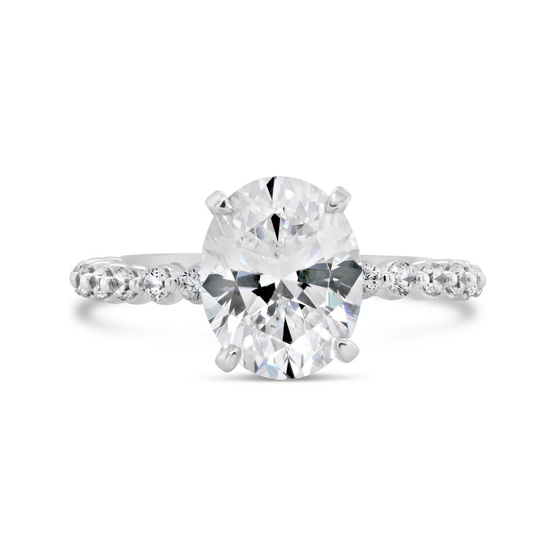 Shared Prong Diamond Engagement Ring