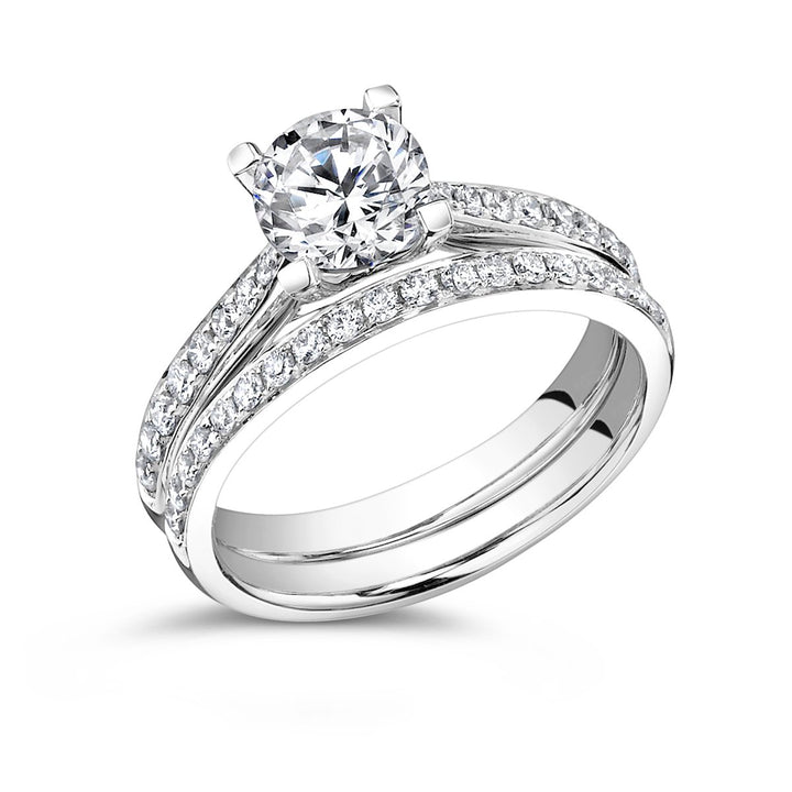 Diamond Engagement Ring Wedding Set - GR05887