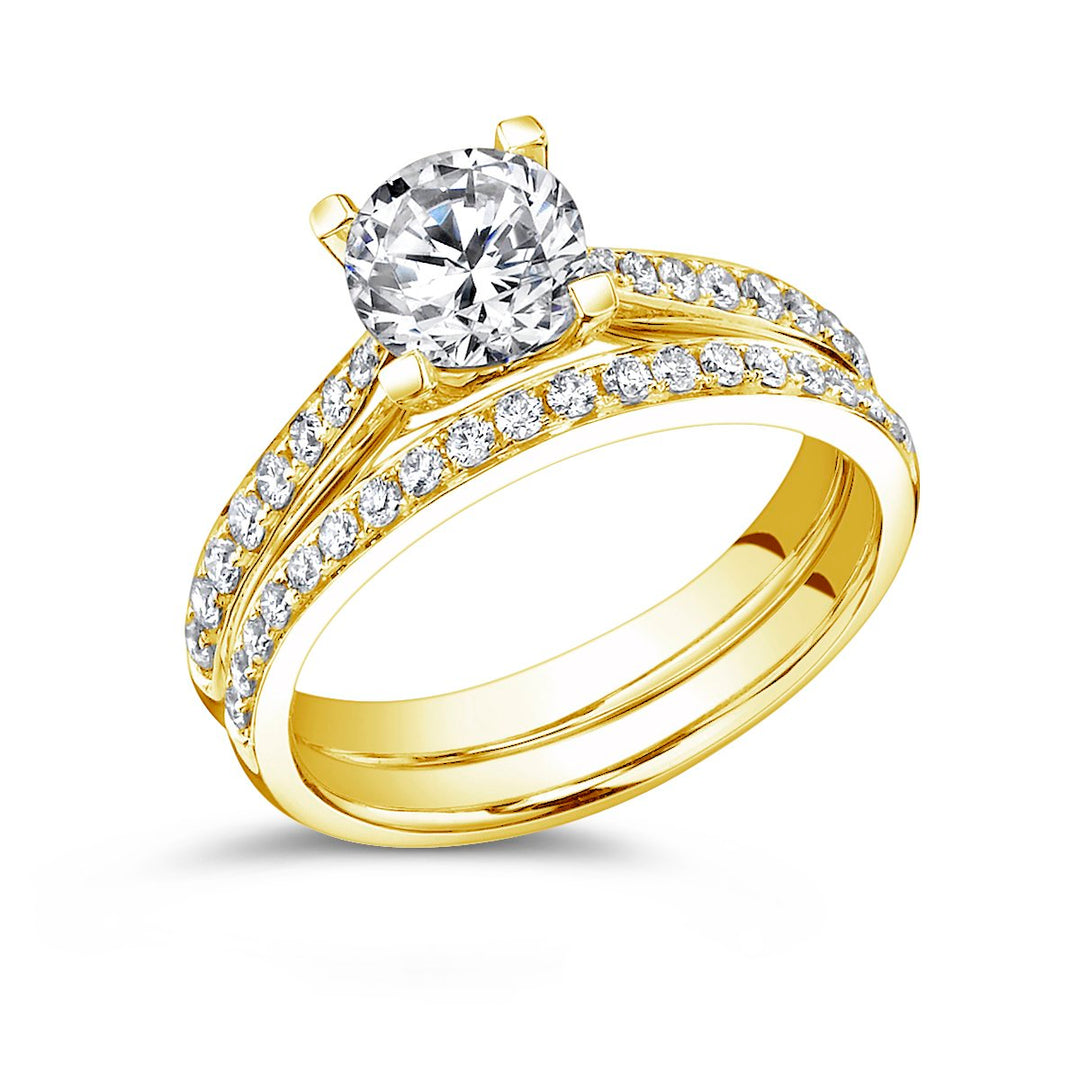 Diamond Engagement Ring Wedding Set - GR05887