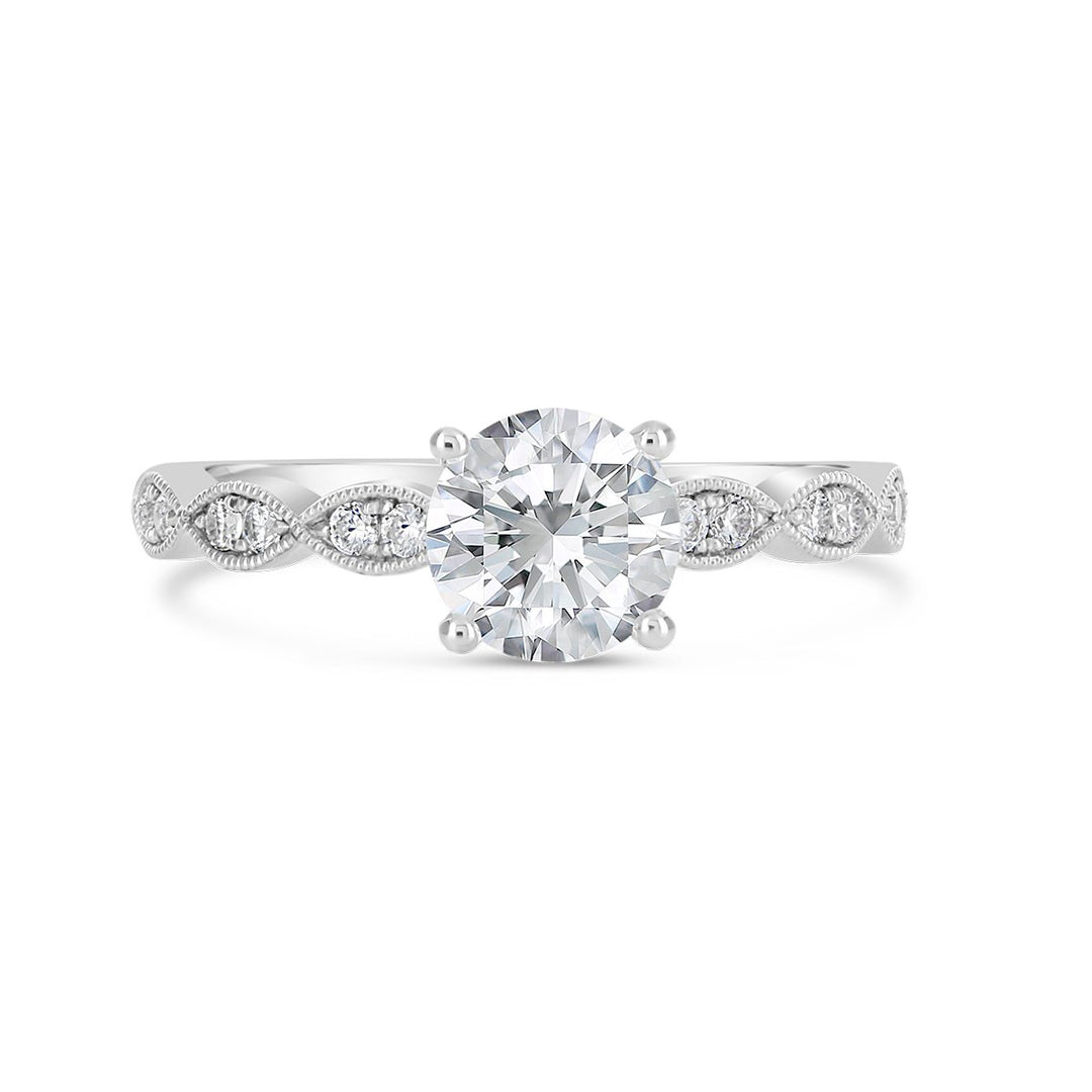 Vintage Style Diamond Engagement Ring