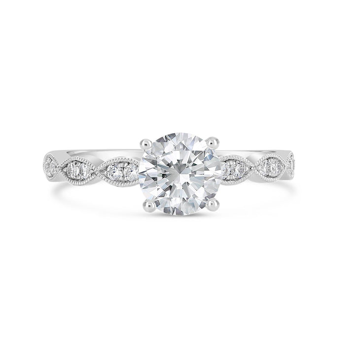 Vintage Style Diamond Engagement Ring