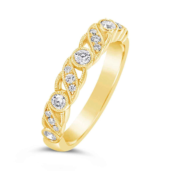 Vintage Inspired Diamond Band - YJA8151RB
