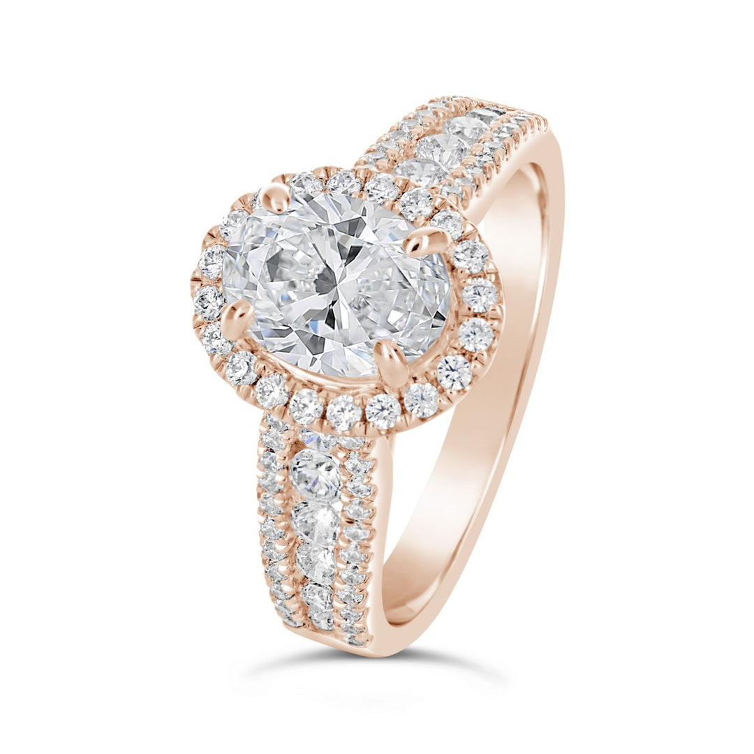 Diamond Halo Engagement Ring