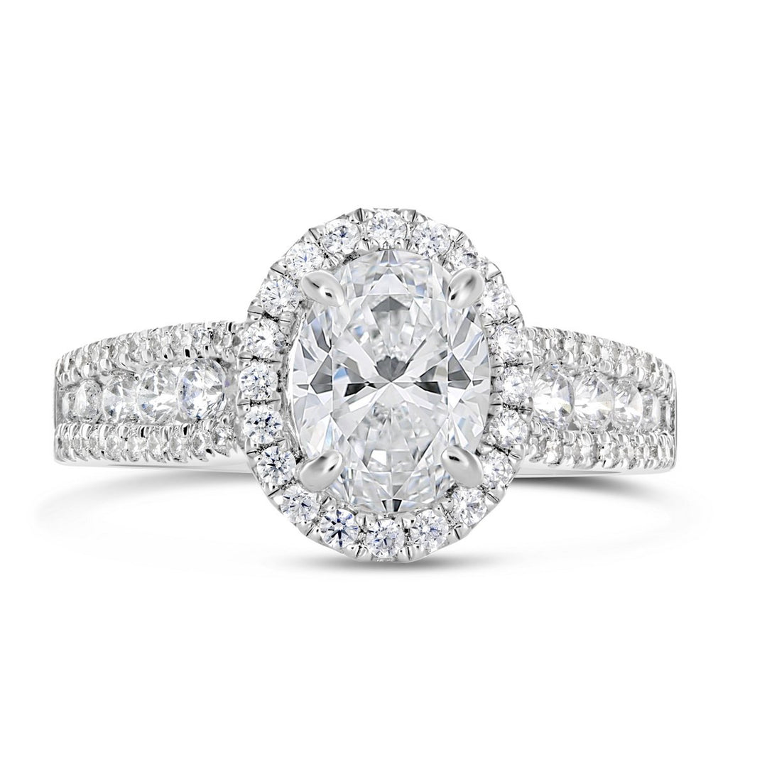 Diamond Halo Engagement Ring