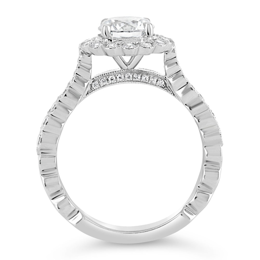 Diamond Halo Engagement Ring