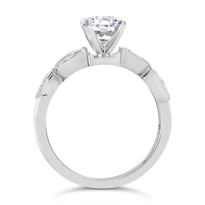 Vintage Style Diamond Engagement Ring