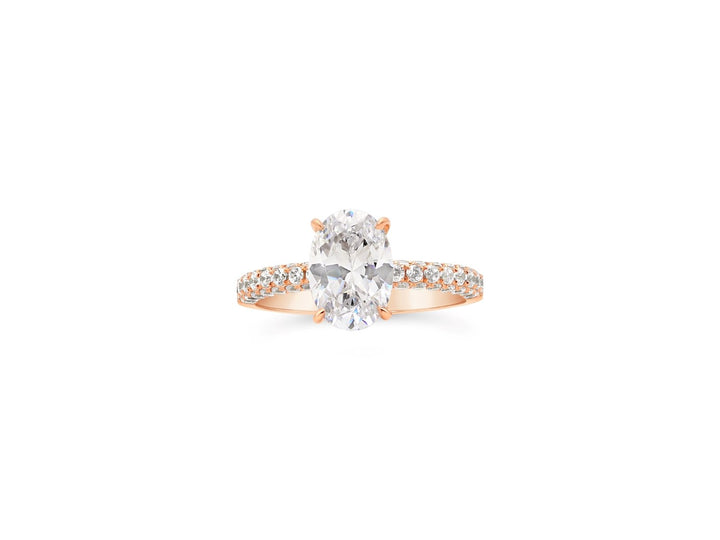 Pave Hidden Halo Diamond Ring