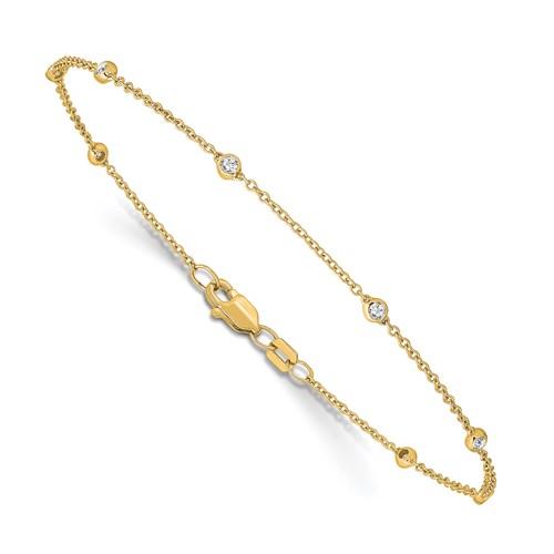 Yellow Gold Lab Grown Diamond By The Yard Bracelet - PM1007-Y