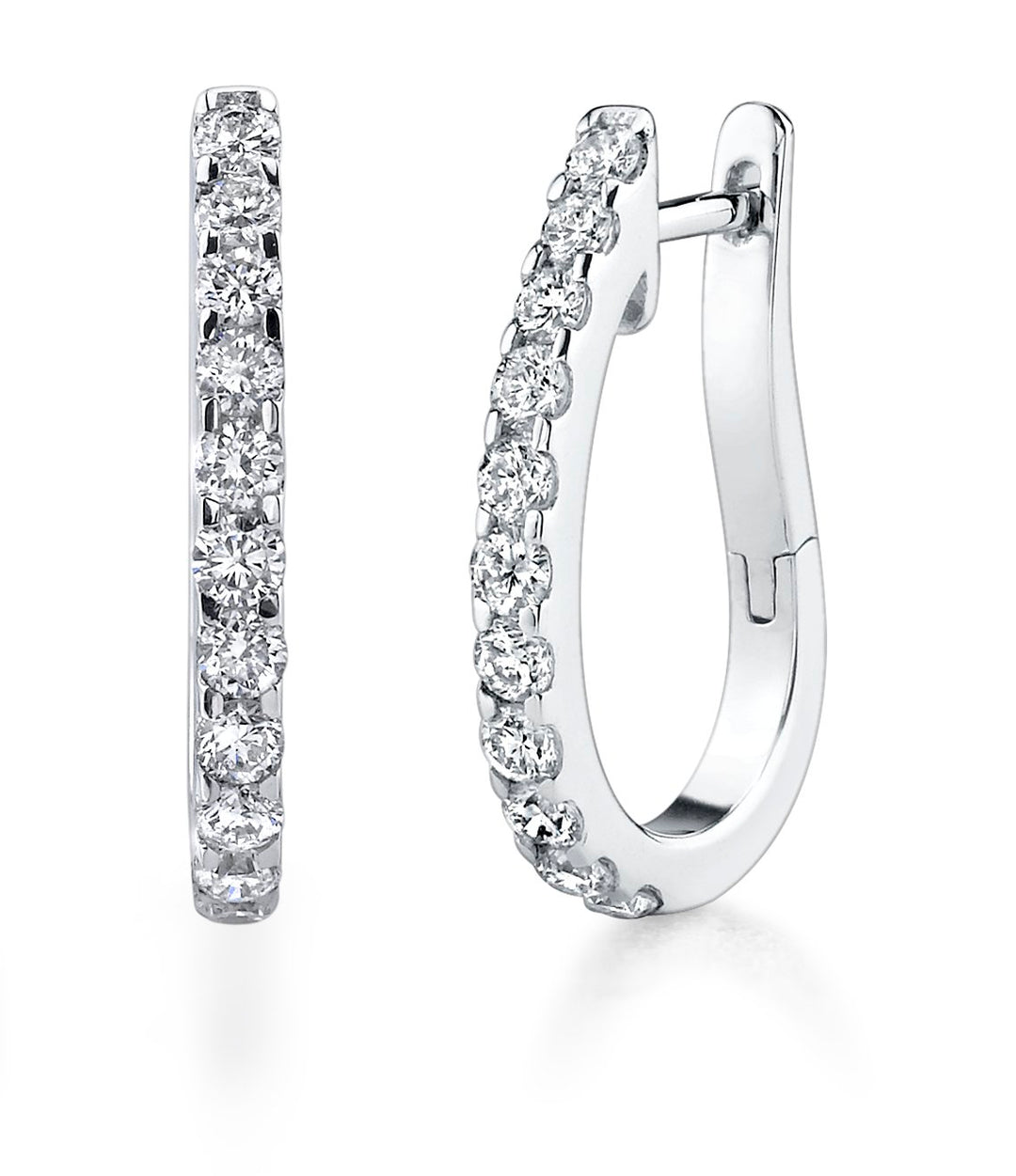 Diamond Hoop Earrings - 1L84DW