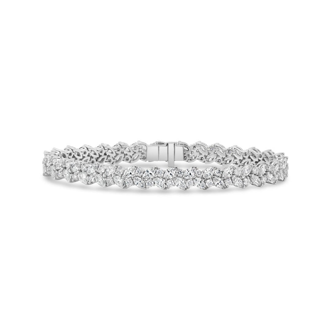 White Gold Lab Grown Diamond Bracelet - 46207