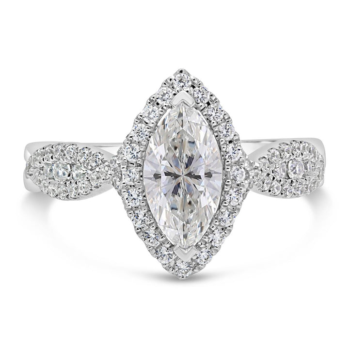 Halo Diamond Engagement Ring