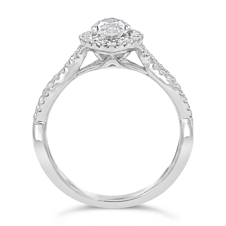 Halo Diamond Engagement Ring