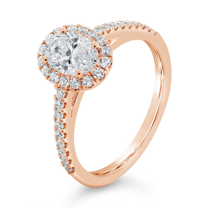 Diamond Halo Engagement Ring