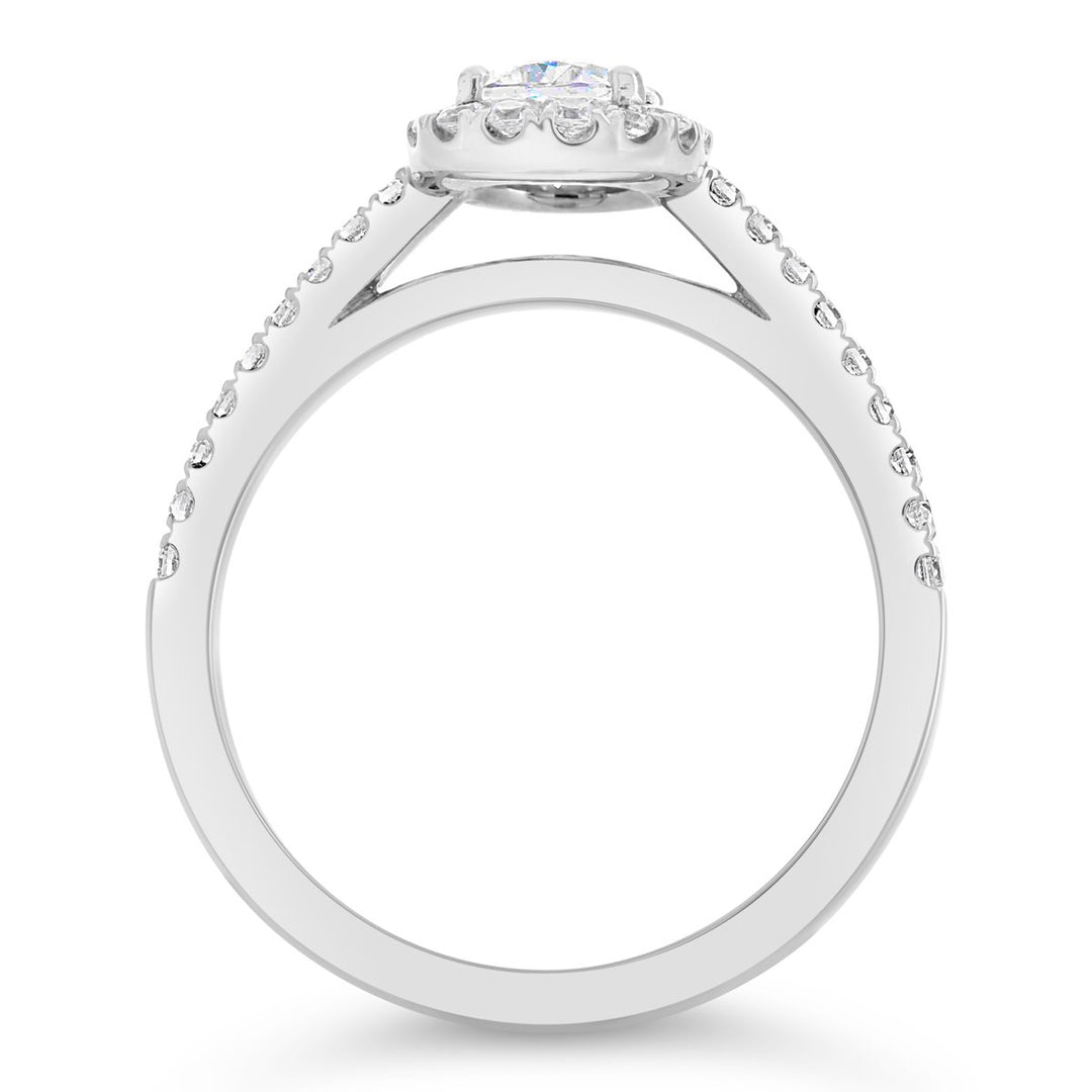 Diamond Halo Engagement Ring