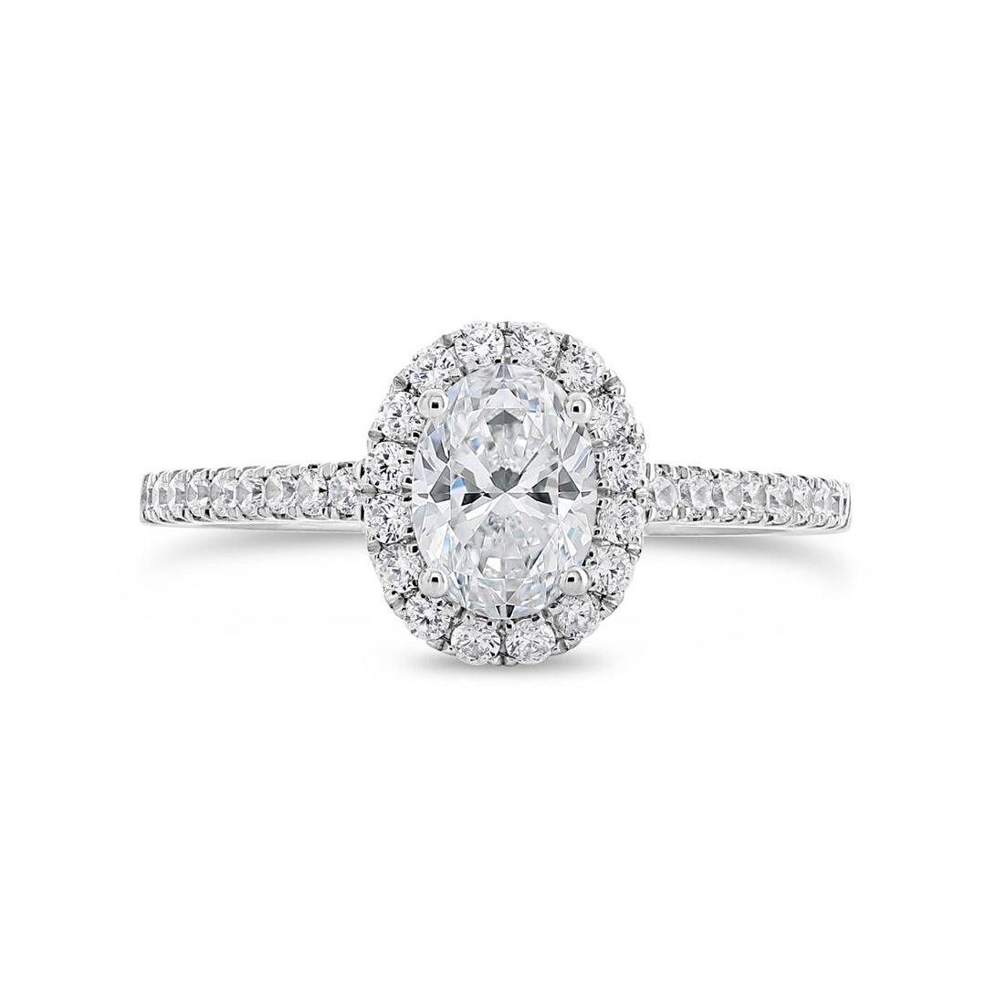Diamond Halo Engagement Ring