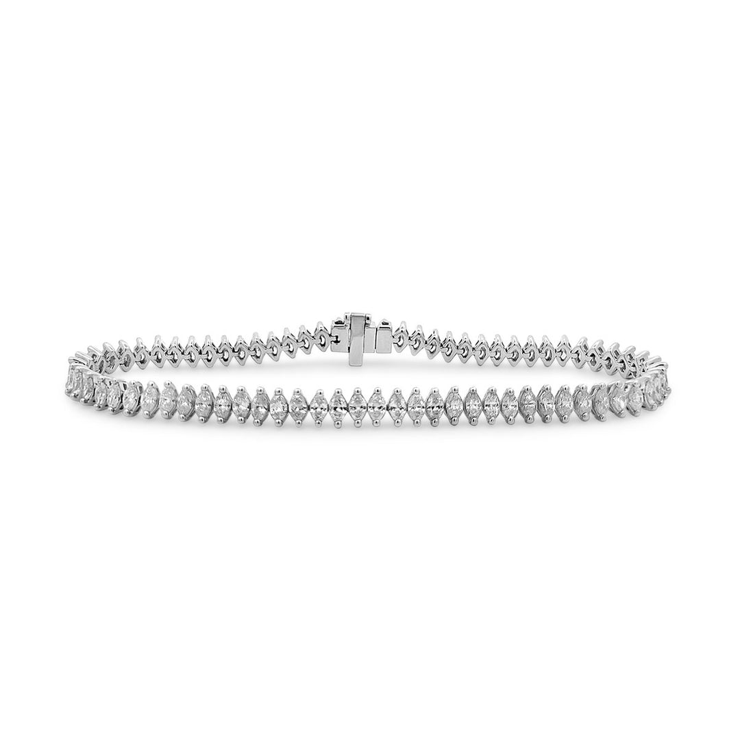 Marquise Diamond Tennis Bracelet - BR649D