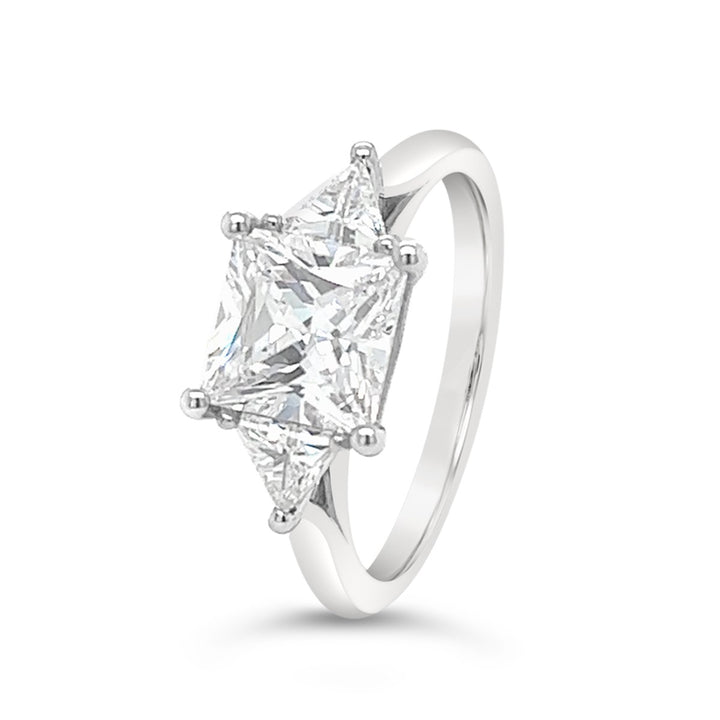 Three Stone Diamond Engagement Ring