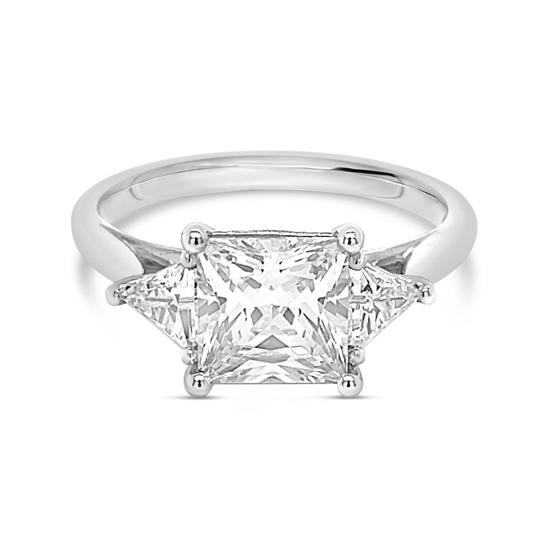 Three Stone Diamond Engagement Ring