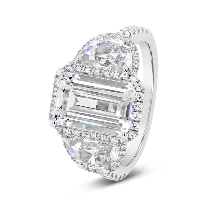 Three Stone Diamond Engagement Ring